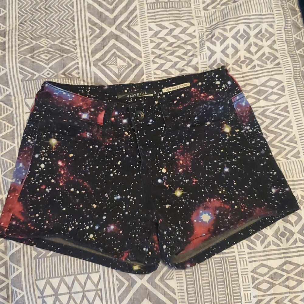 Hot topic galaxy shorts